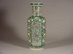 康熙清代 A Large Kangxi Famille Verte Rouleau Vase with Dragons