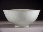 Guangxu mark & period Imperial white glazed bowl with engraved dragons